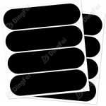Reflective Stickers - Night Visibility Black Reflective Bike And Helmet Stickers